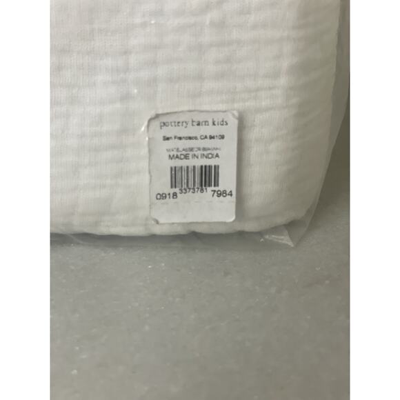 NEW Pottery Barn BABY Matelasse White Cotton Nursery Crib Skirt 16” Drop -28x52” - Picture 6 of 12